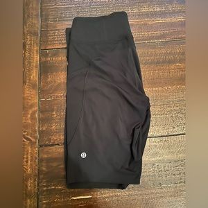 Lululemon fast and free bike short, black, size 10, 8 inch inseam